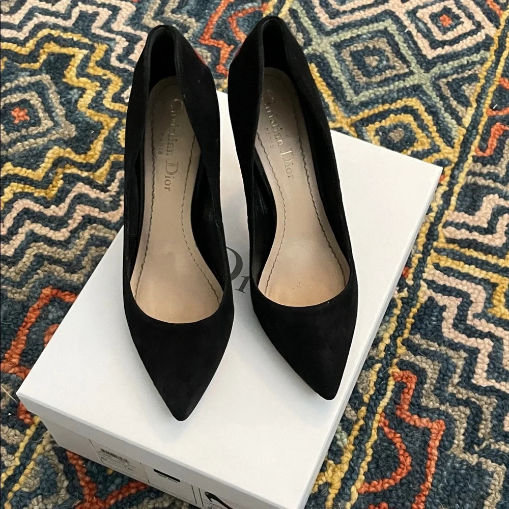Dior Black and Red Heart Heels - Picture 4 of 10